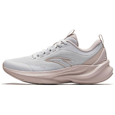 Anta Suburban Anti Slip Wear Resistant Low Top Casual Running Shoes Women's White Pink