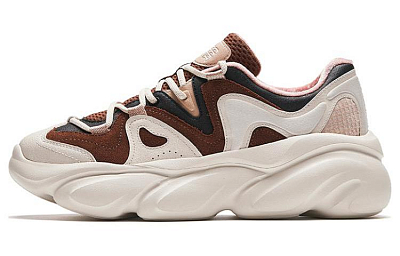 Anta Meow Shoes Abrasion Resistant Low Top Casual Shoes Women's Brown