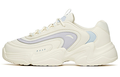 Anta Chao Worship 2.0 Cushioning Anti-Slip Wear-Resistant Breathability Low-Top Casual Shoes Women's White Purple