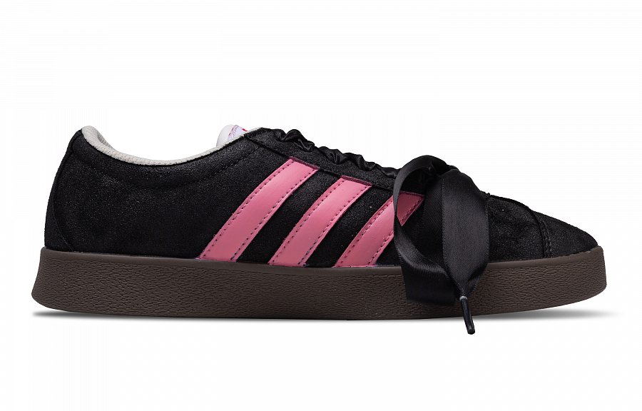 Adidas VL COURT 2.0 Dark Pink Gravity Abrasion Resistant Low Top Skateboard Shoes Unisex Black Pink купить в интернет-магазине Yoocart с быстрой доставкой по России.