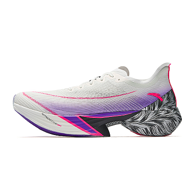 Anta C10 Pro Slip-Resistant Breathable Low-Top Casual Running Shoes Men's White Purple