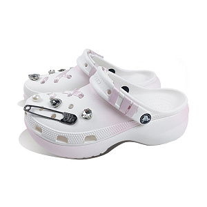 Crocs Classic Platform Clog Clogs Women's White 1 3986983
