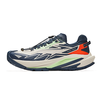 Anta Cushioning Wear-Resistant Low-Top Running Shoes Men's Mo Dai Blue