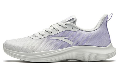 Anta Anti-Slip Wear-Resistant Low-Top Running Shoes Women's White Purple