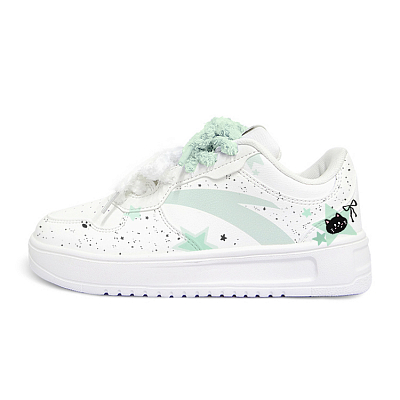 Anta Relaxed Anti Slip Wear Resistant Low Top Skateboard Shoes Unisex Green