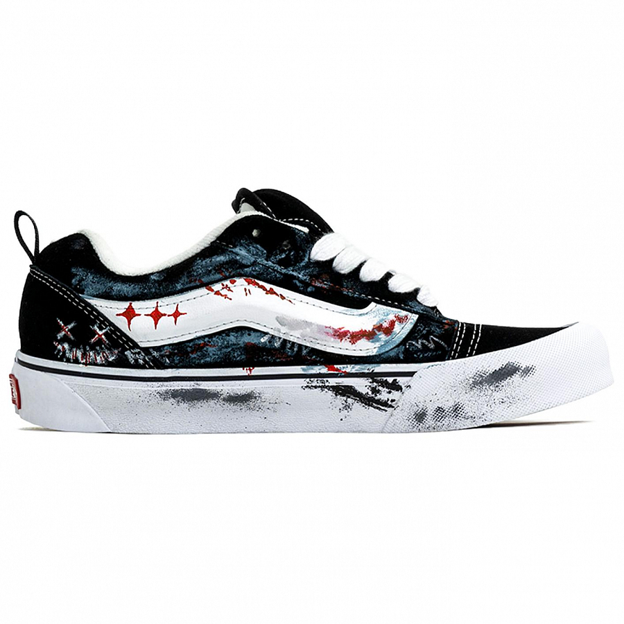 Vans Knu Skool Kaleidoscope, Cracks, Shopping Bag Abrasion Resistant Low Top Skateboard Shoes Unisex Black White купить в интернет-магазине Yoocart с быстрой доставкой по России.