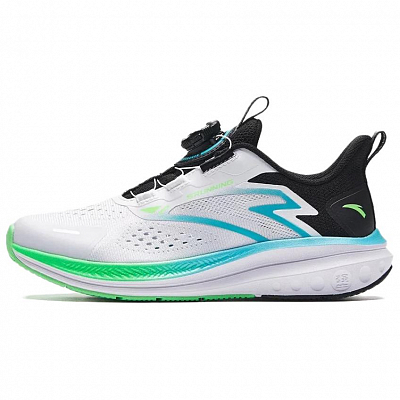 Anta Lite Cushioning Wear-Resistant Low-Top Running Shoes Men's Anta White/Black