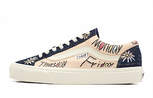Vans Style 36 Small Daisy, Vintage Abrasion Resistant Low Top Skateboard Shoes Unisex Apricot 1 3991132