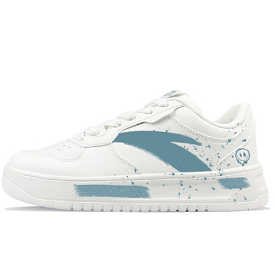 Anta Life Collection Anti-Slip And Wear-Resistant Lightweight Low-Top Skateboard Shoes Women's White Blue