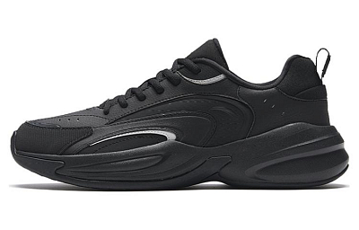 Anta ACE Anti-Slip And Wear-Resistant Breathable Low-Top Chunky Sneakers Men's Black Gray