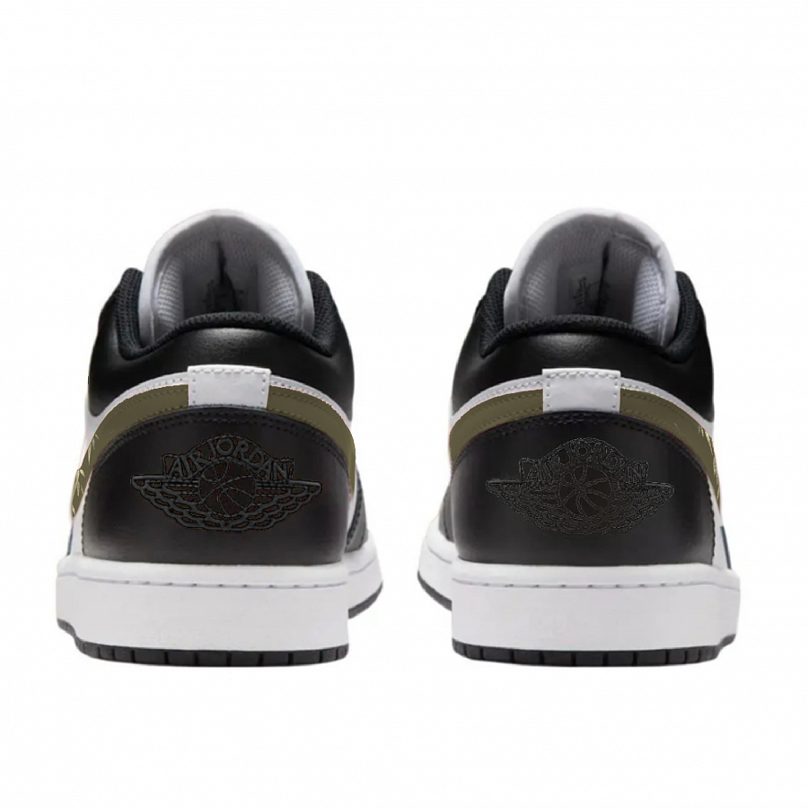 Nike Air Jordan 1 Ink Bamboo Gold Abrasion Resistant Low Top Vintage Basketball Shoes Unisex Black Green купить в интернет-магазине Yoocart с быстрой доставкой по России.