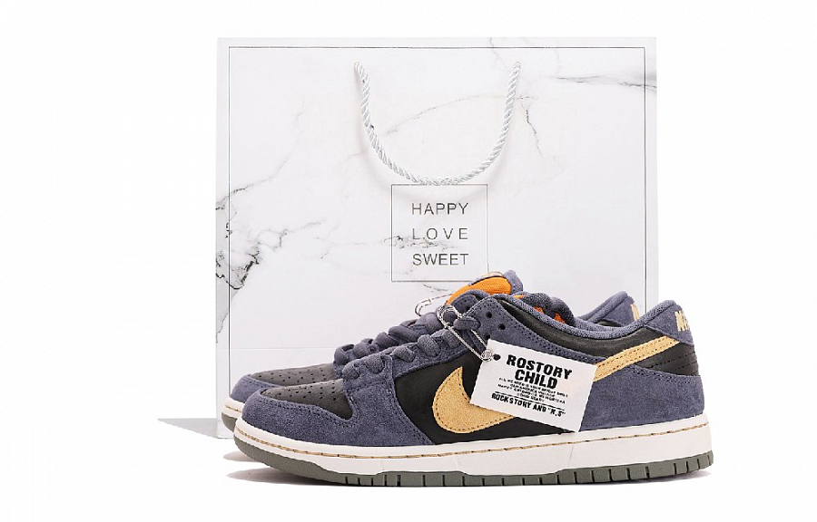 Nike Dunk SB Abrasion Resistant Low Top Skateboard Shoes Unisex Blue Black купить в интернет-магазине Yoocart с быстрой доставкой по России.