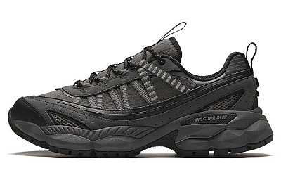 Anta Champion All Weather Series Shock Absorbers Slip Resistant Low top LINING Cloud Casual Running Shoes Men's Black