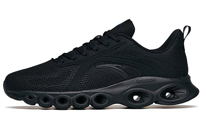 Anta Running Collection Cushioning Wear-Resistant Low-Top Running Shoes Men's Black