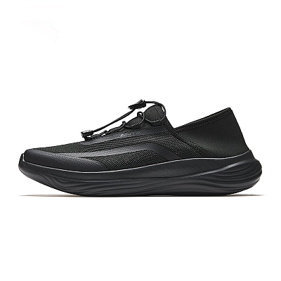 Anta Abrasion Resistant Shock Absorbers Low Top Training Shoes Men's Black