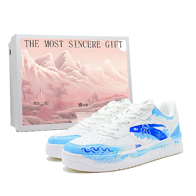 Anta Anti Slip Wear Resistant Low Top Skateboard Shoes Men's White