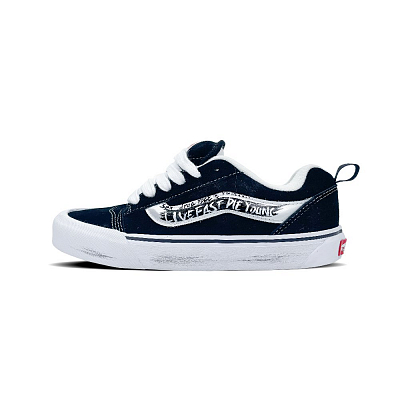 Vans Knu Skool Abrasion Resistant Low Top Skateboard Shoes Unisex Black