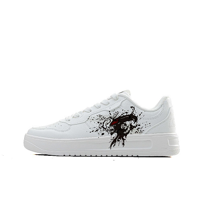 Anta Life Collection Anti Slip Wear Resistant Low Top Skateboard Shoes Men's White