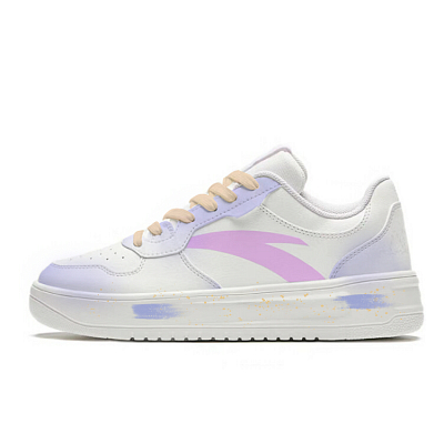 Anta Anti-Slip And Wear-Resistant Lightweight Low-Top Skateboard Shoes Women's White