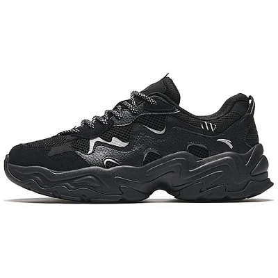 Anta Starlight 2 2 Cushioning Wear-Resistant Low-Top Casual Shoes Men's Black Silver
