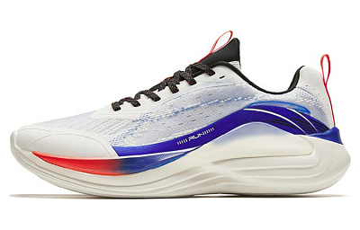 Anta Lingyun Wear resistant And Lightweight Low Top Running Shoes Men's White Blue