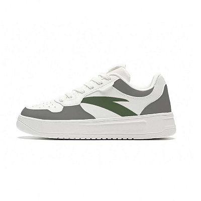 Anta Anti Slip Wear Resistant Low Top Skateboard Shoes Unisex Gray