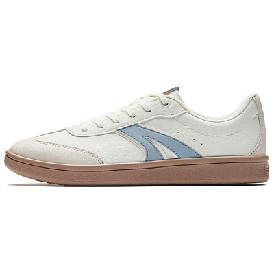 Anta Wear resistant And Lightweight Low top Skateboard Shoes Women's Ivory White Mud Gray Dusty Blue
