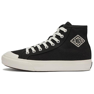 LACOSTE Backcourt High Top Skateboard Shoes Women's Black White