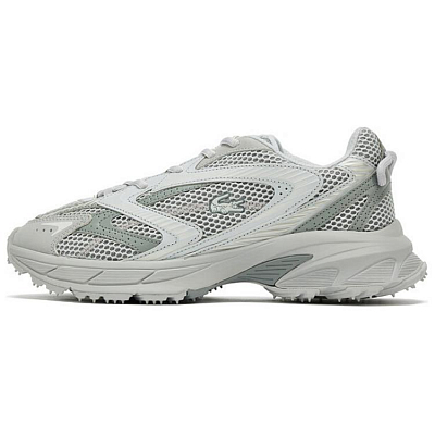 LACOSTE Low-Top Casual Shoes Men's Light Gray