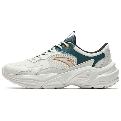 Anta Little Millennium Abrasion Resistant Breathable Low Top Casual Shoes Men's White Green