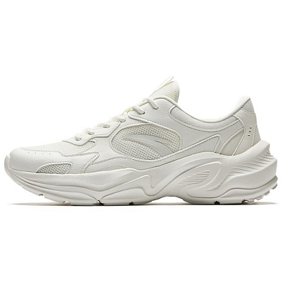 Anta Little Millennium Abrasion Resistant Breathable Low Top Casual Shoes Men's Ivory White