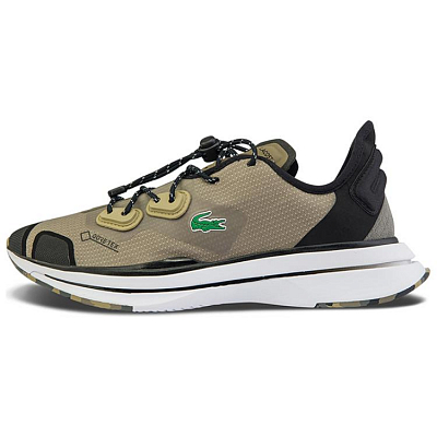 LACOSTE Low-Top Casual Shoes Women's Khaki Black