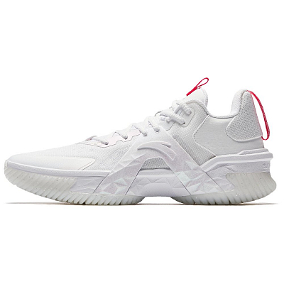 Anta Space 5 Shock Absorbers With Slip Resistant And Abrasion Resistant Properties Low Top Basketball Shoes Men's White