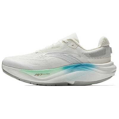 Anta Champion 4 Plus Cushioning And Breathable Low Top Sprint Running Shoes Men's Ivory White