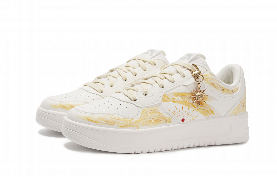 Anta Relaxed Cushioning, Wear Resistant Low Top Skateboard Shoes Men's Gold купить в интернет-магазине Yoocart с быстрой доставкой по России.