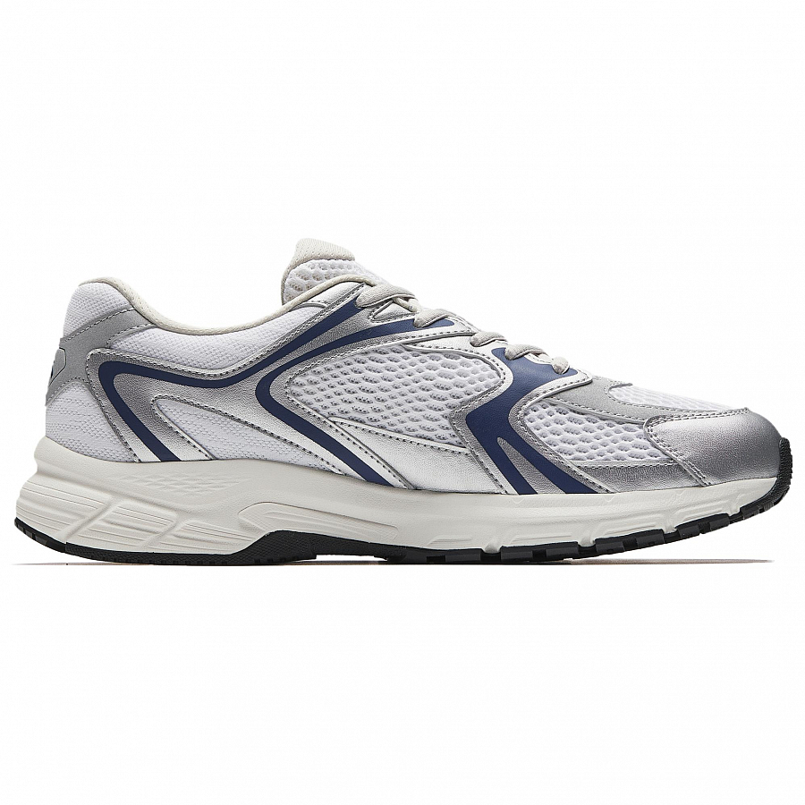 ANTA Running Shoes Men's Low top Pure White, Silver, Dark Nautical Blue купить в интернет-магазине Yoocart с быстрой доставкой по России.