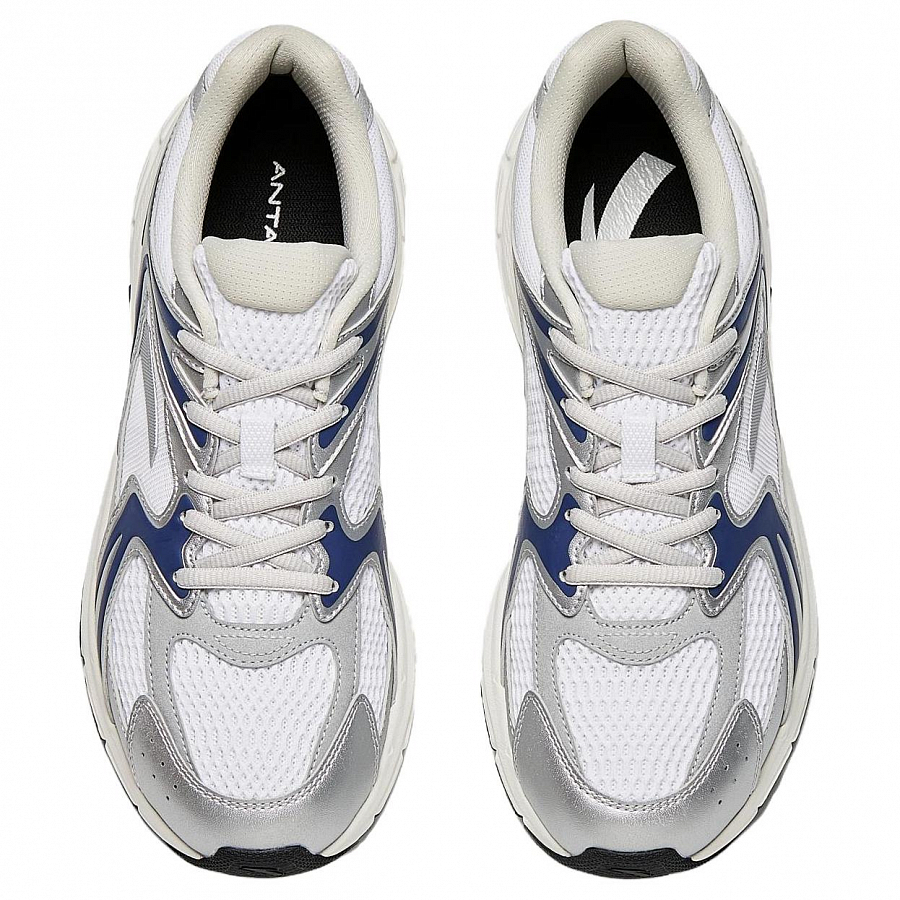 ANTA Running Shoes Men's Low top Pure White, Silver, Dark Nautical Blue купить в интернет-магазине Yoocart с быстрой доставкой по России.