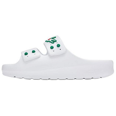 CLOT x LACOSTE Abrasion-Resistant Slide Slippers Men's White