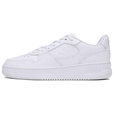 LACOSTE L001 Anti Slip Wear Resistant Low Top Casual Shoes Women's White