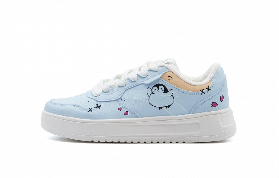 Anta Relaxed Cushioning, Wear Resistant Low Top Skateboard Shoes Unisex Light Blue купить в интернет-магазине Yoocart с быстрой доставкой по России.