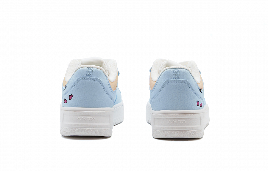 Anta Relaxed Cushioning, Wear Resistant Low Top Skateboard Shoes Unisex Light Blue купить в интернет-магазине Yoocart с быстрой доставкой по России.