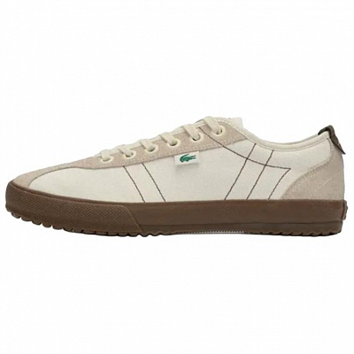 LACOSTE Anti-Slip Wear-Resistant Low-Top Casual Shoes Men's Ecru