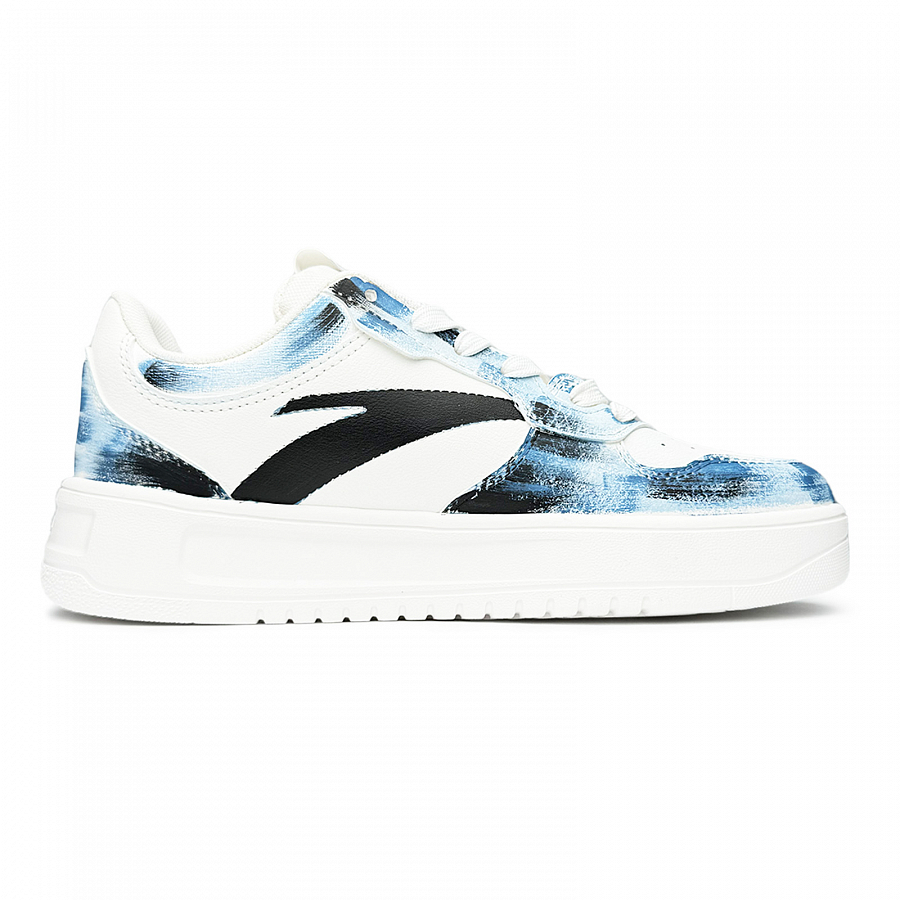Anta Relaxed Slip Resistant Shock Absorbers With Abrasion Resistant Properties Low Top Skateboard Shoes Unisex Blue купить в интернет-магазине Yoocart с быстрой доставкой по России.