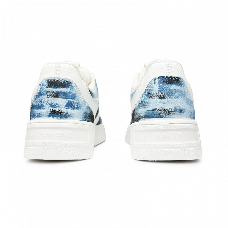 Anta Relaxed Slip Resistant Shock Absorbers With Abrasion Resistant Properties Low Top Skateboard Shoes Unisex Blue купить в интернет-магазине Yoocart с быстрой доставкой по России.