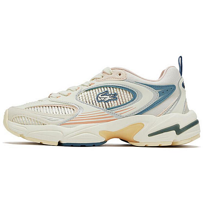 LACOSTE Low-Top Casual Shoes Women's Beige Blue