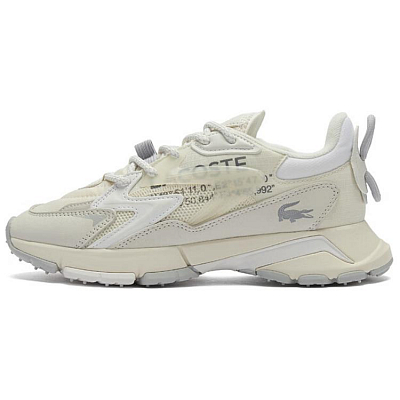 LACOSTE L003 Slip-Resistant Low-Top Casual Shoes Women's Beige