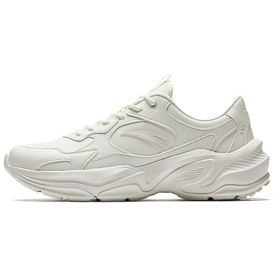 Anta Little Millennium Abrasion Resistant Breathable Low Top Casual Shoes Men's Ivory White