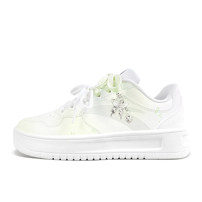 Anta Relaxed Anti Slip Wear Resistant Low Top Skateboard Shoes Unisex Green