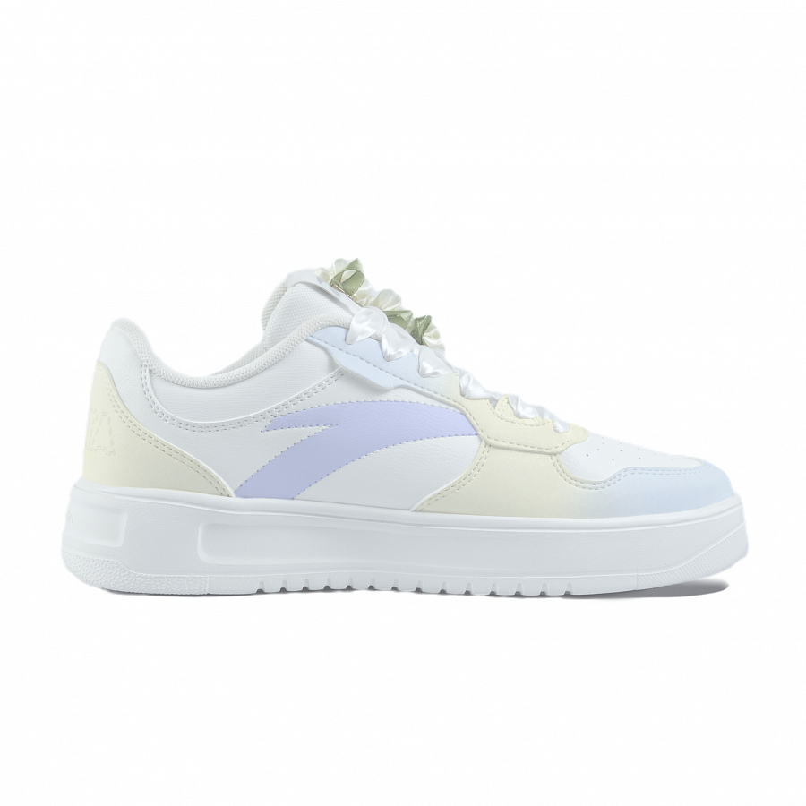 Anta Relaxed Coverage Slip Resistant And Abrasion Resistant Low top Skateboard Shoes Unisex White Yellow купить в интернет-магазине Yoocart с быстрой доставкой по России.