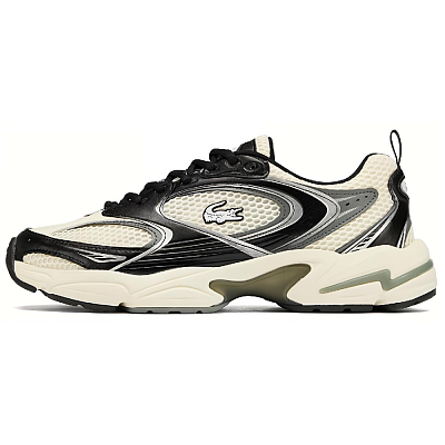 LACOSTE Low-Top Casual Shoes Men's Beige Black